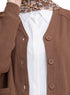 Brown RD-Button Sweater